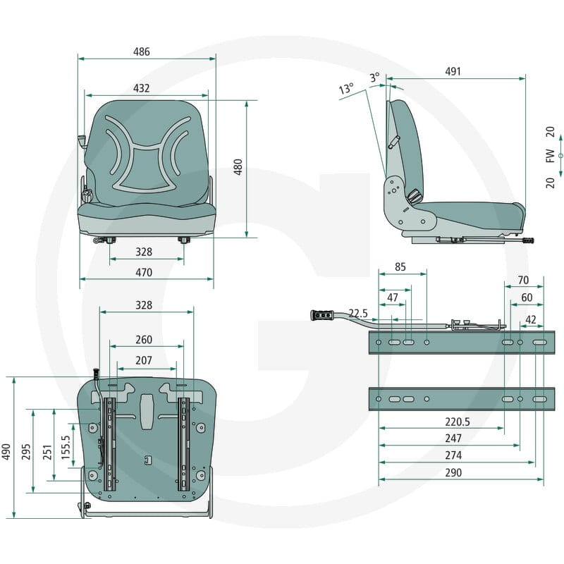 GRANIT Siedzenie 24000038K - Sklep PoltechParts