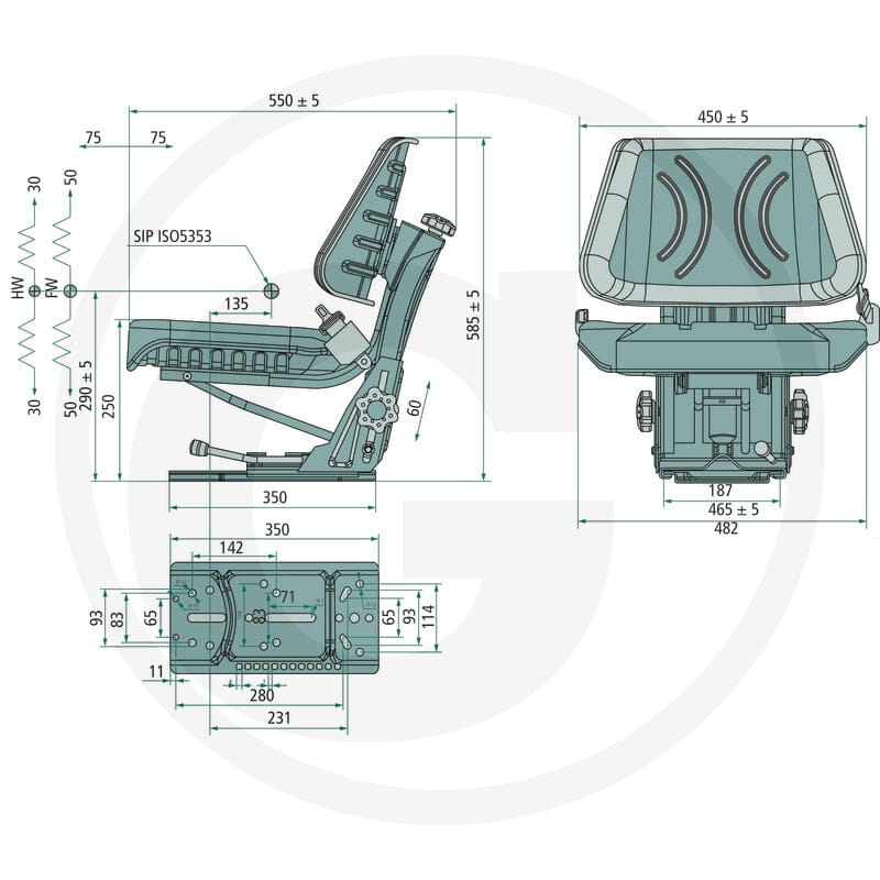 GRANIT Siedzenie 24000093 - Sklep PoltechParts