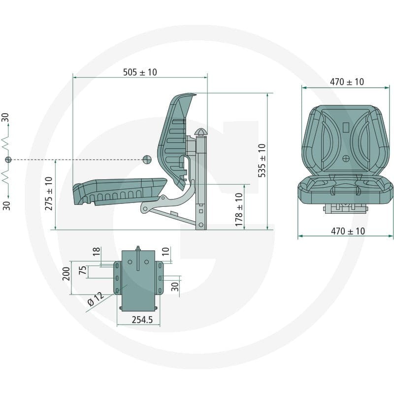 GRANIT Siedzenie pasażera 240920228 - Sklep PoltechParts