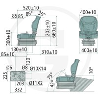 GRANIT Siedzenie o wąskim rozstawie kół 240920217 - Sklep PoltechParts