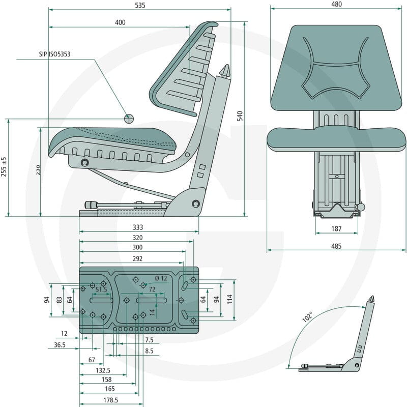 GRANIT Siedzenie 24000079 - Sklep PoltechParts