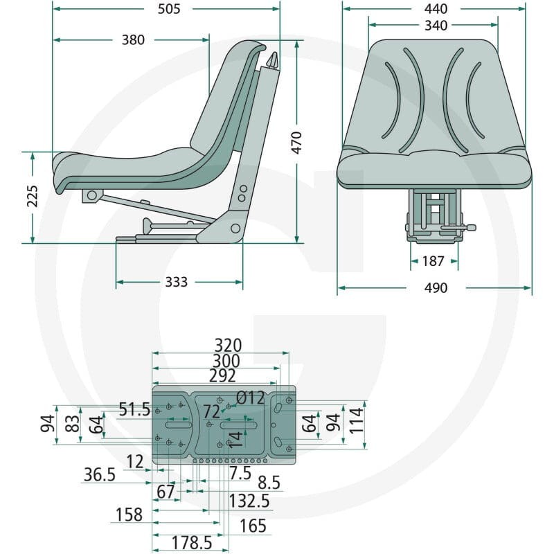 GRANIT Siedzenie 24000031 - Sklep PoltechParts