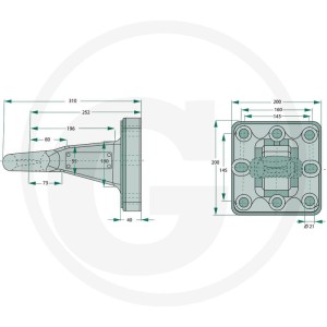 Scharmüller Ucho zaczepu 77700654410