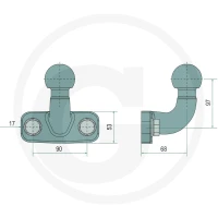Walterscheid Kula z kołnierzem 770KF50-HD90X17 - Sklep PoltechParts