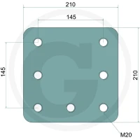 Walterscheid Płyta do przyspawania 770ASP7145-210 - Sklep PoltechParts