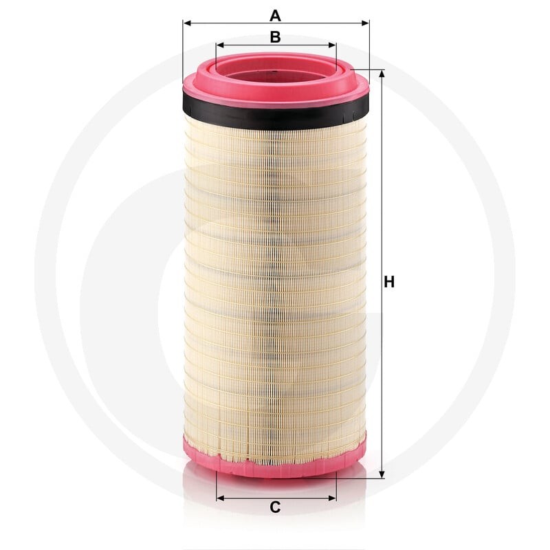 MANN FILTER Element filtra powietrza 565C251020 - Sklep PoltechParts