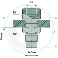 Hydrotechnik Złącze pomiarowe MAS G 1/4" 85000280 - Sklep PoltechParts