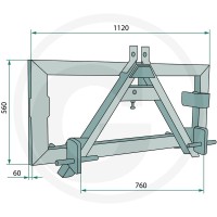 GRANIT Adapter trzypunktowy 77875529 - Sklep PoltechParts