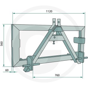 GRANIT Adapter trzypunktowy 77875529