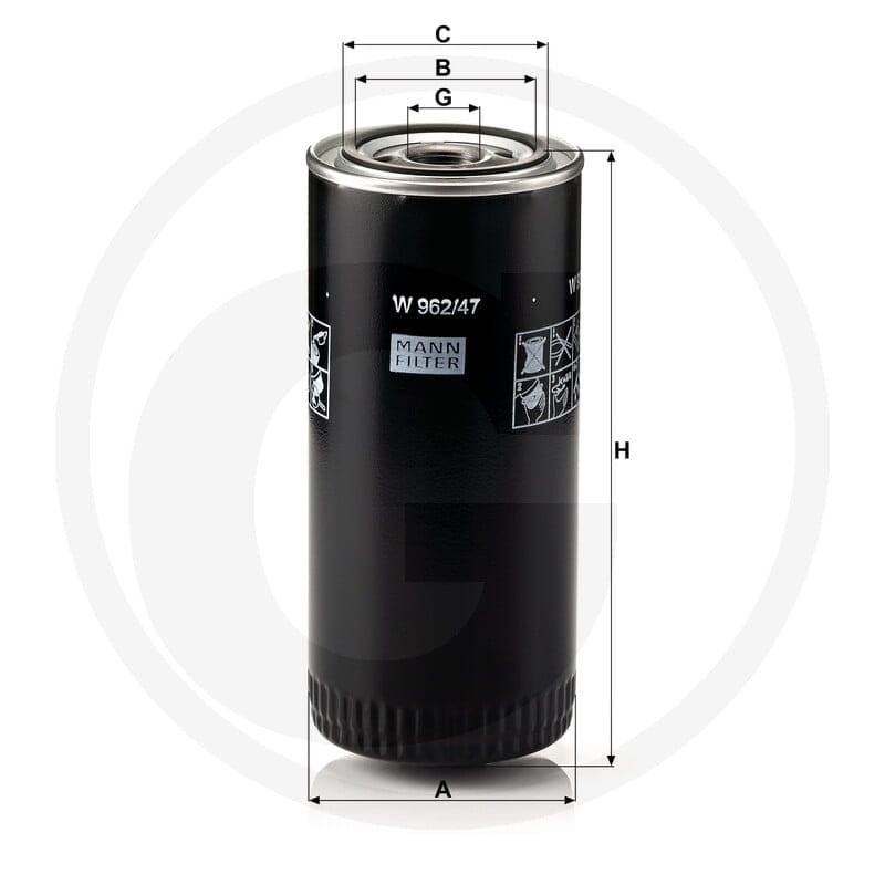 MANN FILTER Filtr oleju 565W962.47 - Sklep PoltechParts