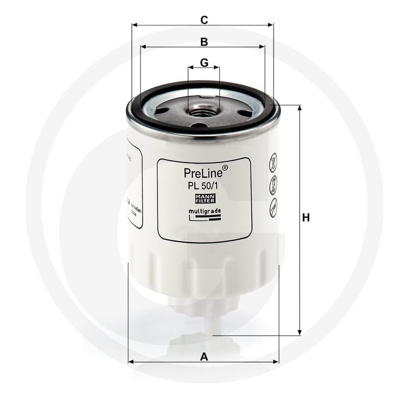 MANN FILTER Filtr paliwa 565PL50.1 - Sklep PoltechParts