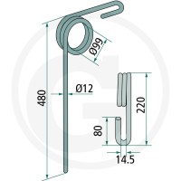 GRANIT Palec zagarniający siewnika 18010.ST-GU-2 - Sklep PoltechParts
