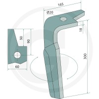 GRANIT Ząb brony aktywnej 1800560038 - Sklep PoltechParts