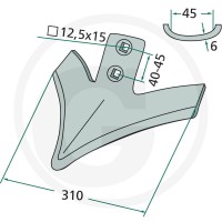 GRANIT Lemiesz skrzydełkowy 180101.47UW-12B - Sklep PoltechParts
