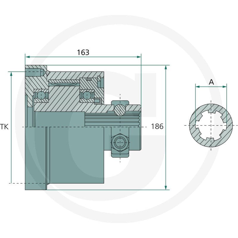 Walterscheid Sprzęgło jednokierunkowe 395600182 - Sklep PoltechParts