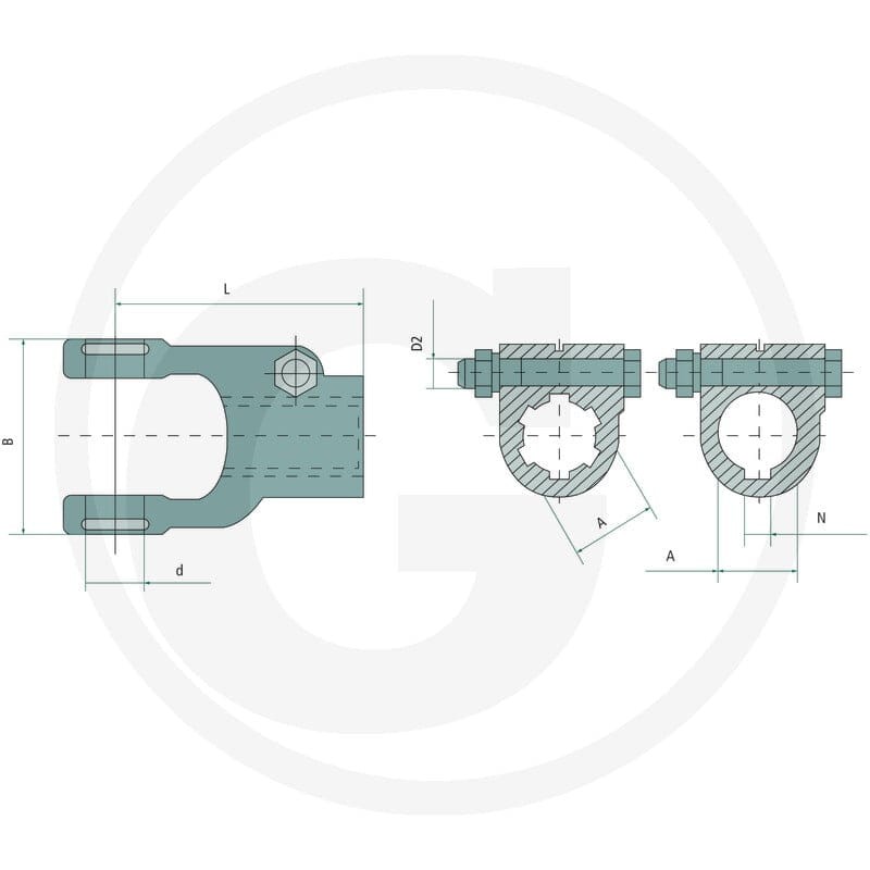 Walterscheid Widełki przyłączeniowe 395338923 - Sklep PoltechParts