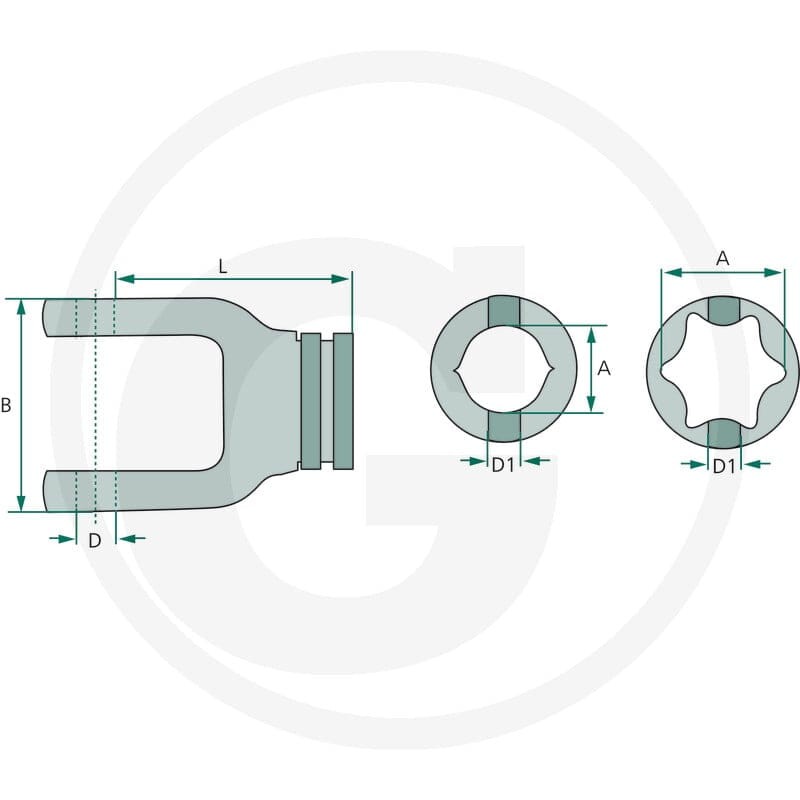 Walterscheid Widełki wpustowe 395119927 - Sklep PoltechParts