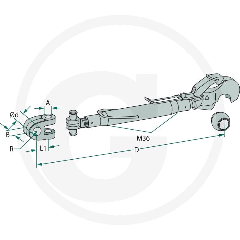 Walterscheid Łącznik górny mechaniczny 395200191 - Sklep PoltechParts