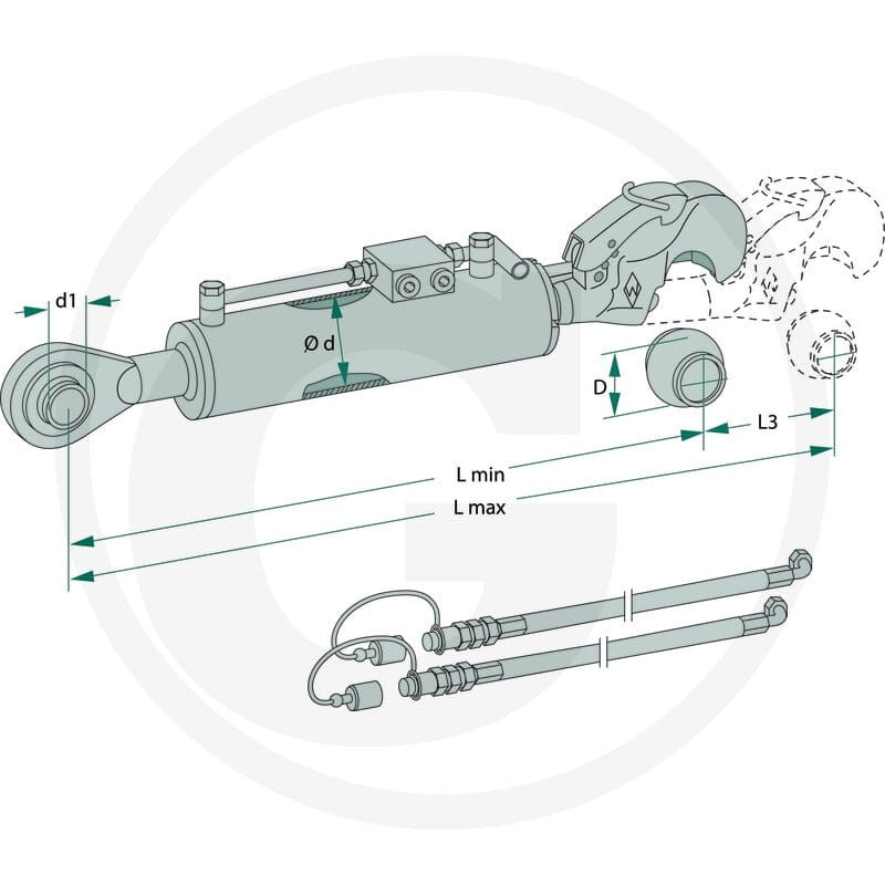 Walterscheid Łącznik górny hydrauliczny 395204867 - Sklep PoltechParts