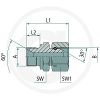 GRANIT GA M16 M-MET x 3/8 FS-BSP 81526687 - Sklep PoltechParts