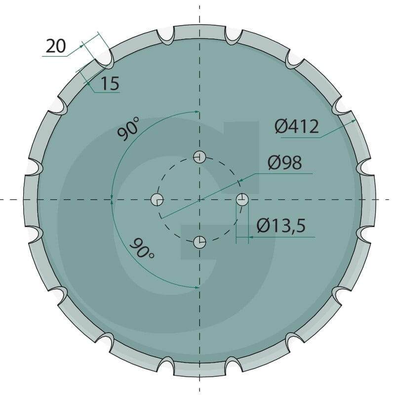 GRANIT Talerz ząbkowany 11262596 - Sklep PoltechParts