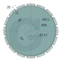 GRANIT Talerz ząbkowany 11262596 - Sklep PoltechParts