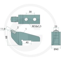 GRANIT ENDURANCE CARBIDE Narzędzie 700 z rowkiem 11483618 - Sklep PoltechParts