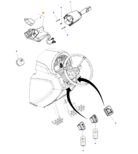 Dźwignia przekładni nawrotnej