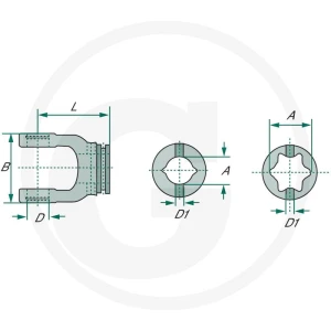 Walterscheid Widełki wpustowe 395174039