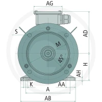 GRANIT EM-IE3-112M-4-B3/5-4/6-4 kW N=1400/min 85004057 - Sklep PoltechParts