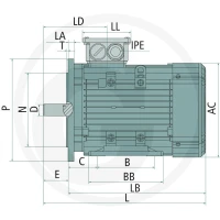GRANIT EM-IE3-112M-4-B3/5-4/6-4 kW N=1400/min 85004057 - Sklep PoltechParts