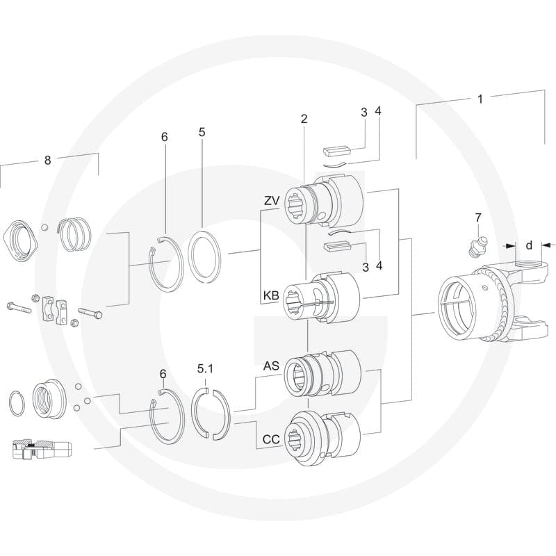 Walterscheid Piasta 395168048 - Sklep PoltechParts