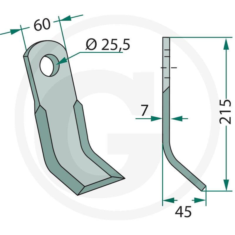GRANIT Nóż Y 18063-AGC-09 - Sklep PoltechParts