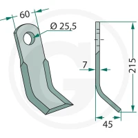 GRANIT Nóż Y 18063-AGC-09 - Sklep PoltechParts