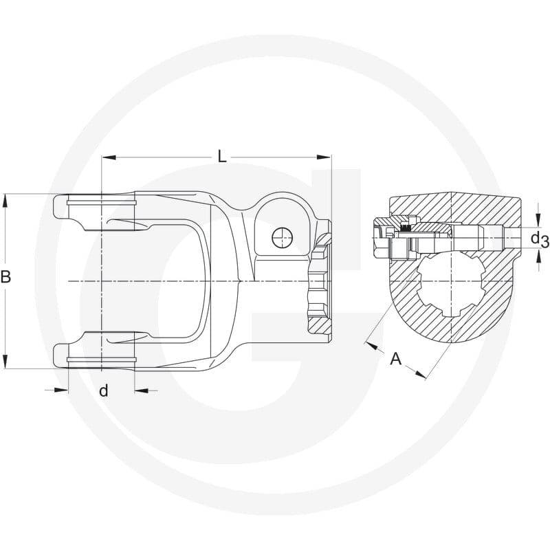 Walterscheid Widełki przyłączeniowe 395195020 - Sklep PoltechParts