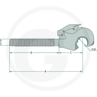 Walterscheid Hak łącznika górnego 395305249 - Sklep PoltechParts