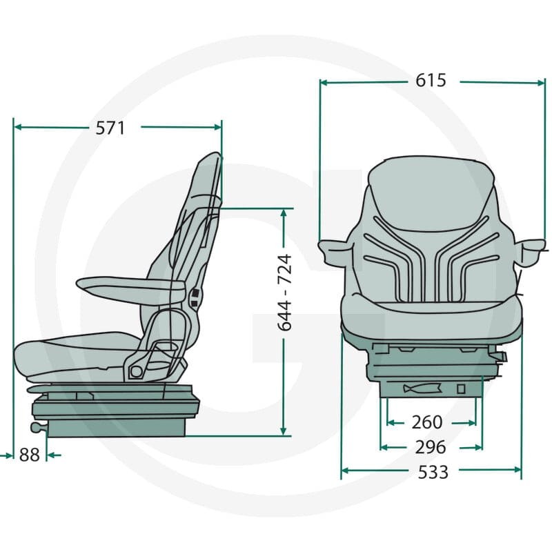 GRAMMER Siedzenie MSG85/721 240141209 - Sklep PoltechParts