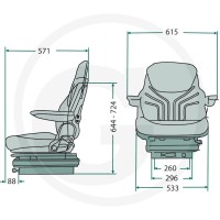 GRAMMER Siedzenie MSG85/721 240141209 - Sklep PoltechParts