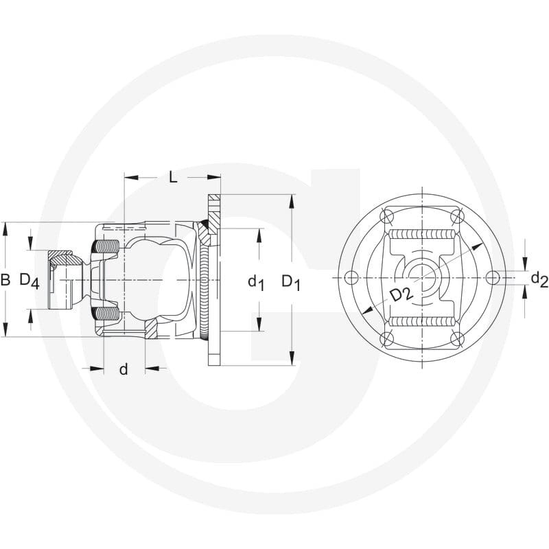 Walterscheid Widełki z kołnierzem 395136988 - Sklep PoltechParts