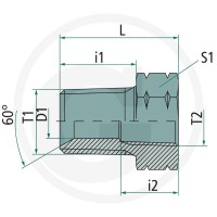 PH GA-AGN 3/4 - NPT-f 1/2 VA 60904087 - Sklep PoltechParts