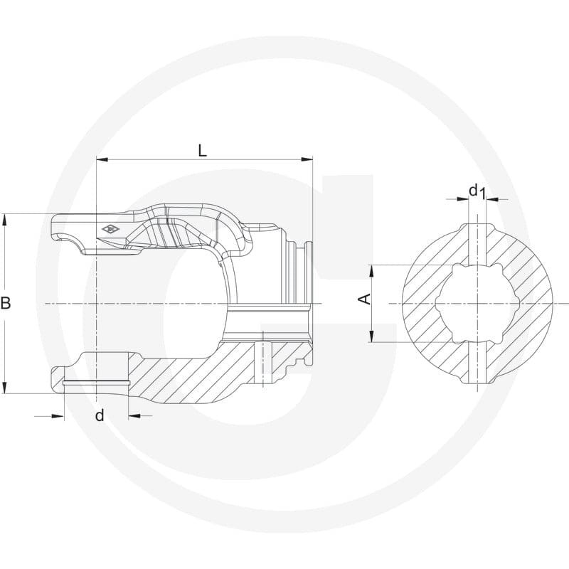 Walterscheid Widełki wpustowe 395136857 - Sklep PoltechParts