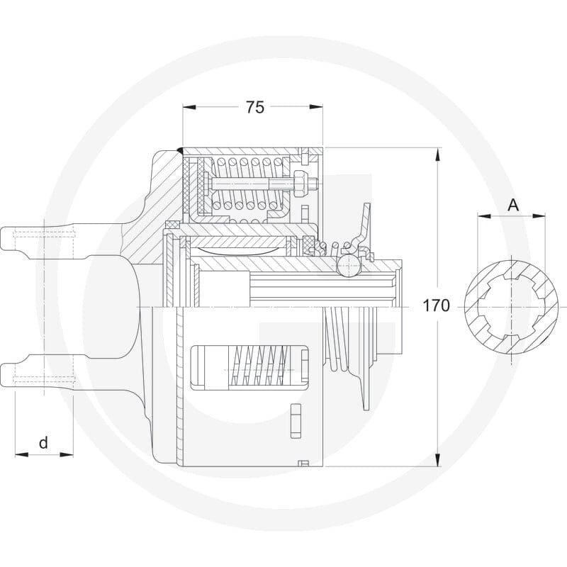 Walterscheid Sprzęgło cierne 395101711 - Sklep PoltechParts