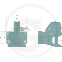 Walterscheid Zaczep automatyczny z kołnierzem 770KU25-3L - Sklep PoltechParts