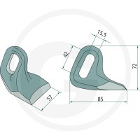 GRANIT Bijak młotkowy 18063-BOM-84 - Sklep PoltechParts