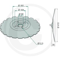 GRANIT Talerz brony talerzowej 1800700065 - Sklep PoltechParts