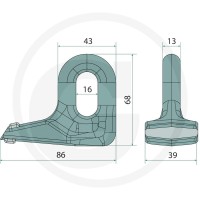 GRANIT Bijak mulczera 12053033 - Sklep PoltechParts