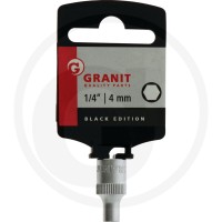 GRANIT BLACK EDITION 1/4" Nasadka sześciokątna, 4 mm 7301053 - Sklep PoltechParts