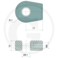 Stabilus Ucha przegubu 11059490 - Sklep PoltechParts