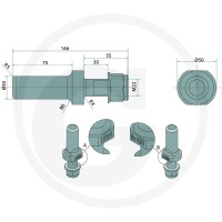 Scharmüller Sworzeń manewrowy Piton 11043880 - Sklep PoltechParts