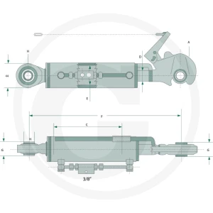 GRANIT Hydrauliczny łącznik górny 11984751